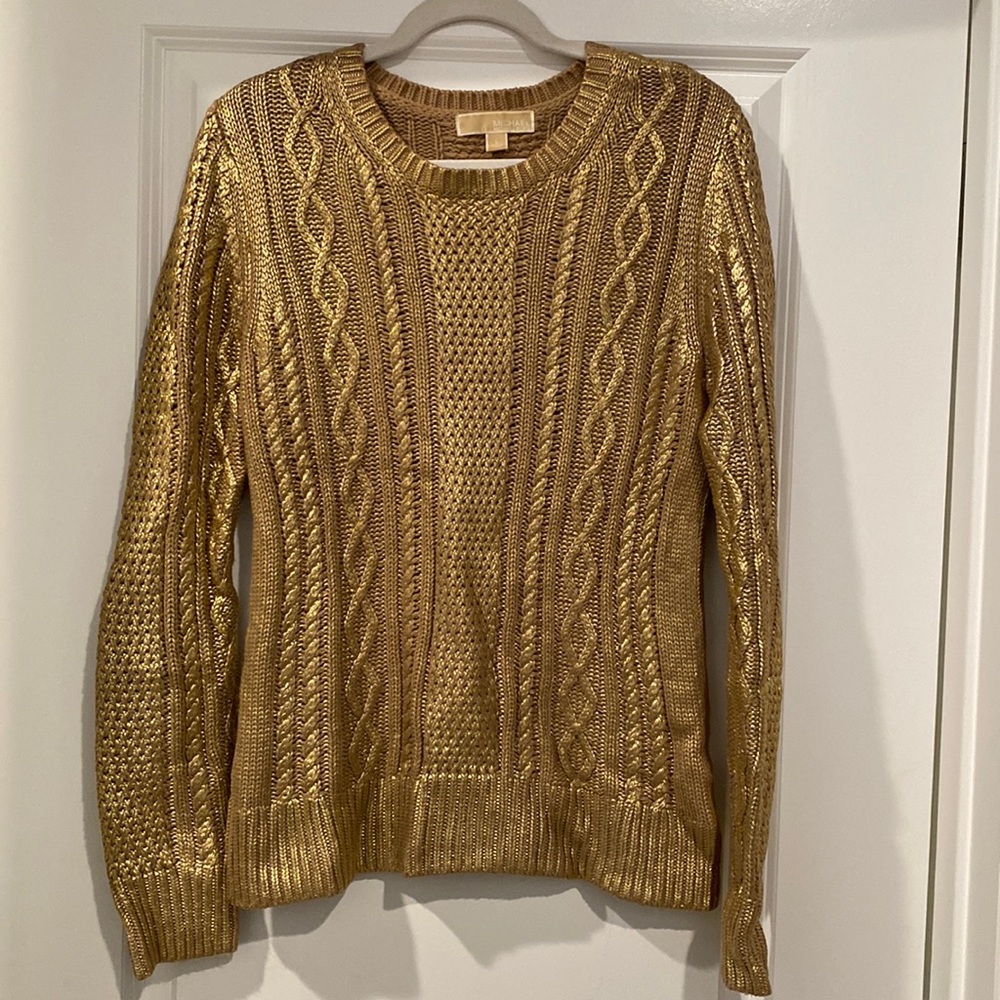 Metallic Gold Sweater